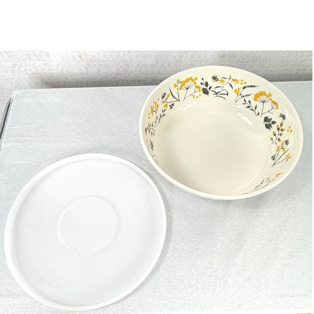 Bumblebee Wildflower Nesting Mixing Bowls Member's Mark Set/3 with Lids Picnic - Picture 12 of 16
